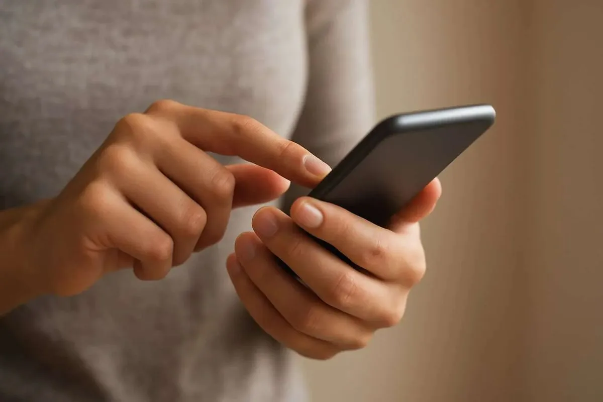 Illustration of a smartphone's motion sensors being read to fingerprint the device